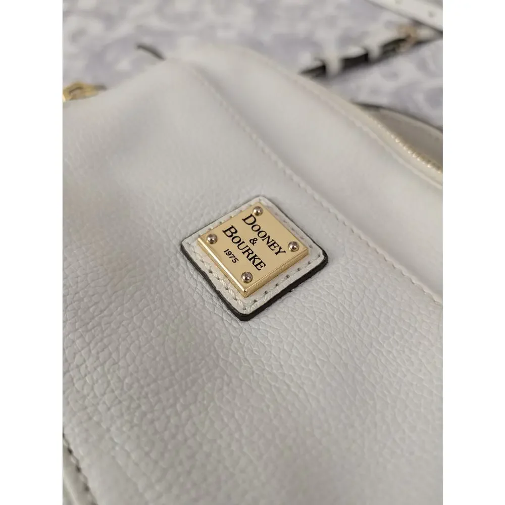 dooney & burke white leather crossbody bag - Picture 5 of 16